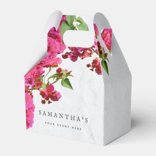 Bougainvillea Floral Mediterranean Greek Island Favor Boxes