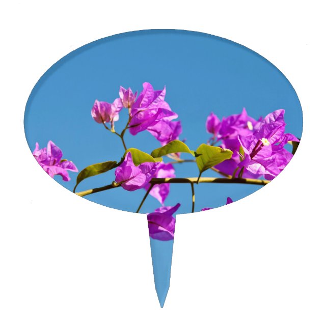 Bougainvillea Flowers Cake Topper (Front)
