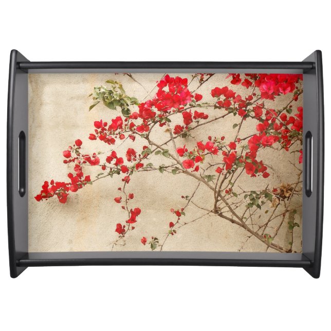 Bougainvillea Flowers Serving Tray (Front)