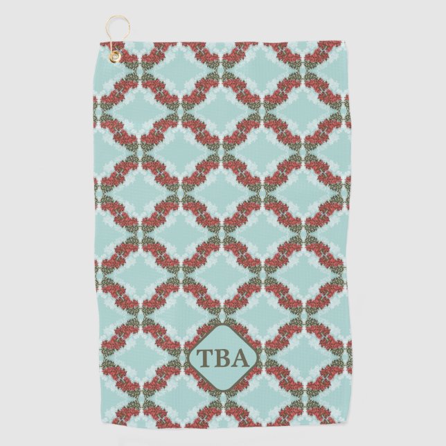 Bougainvillea Golf Towel (Front)
