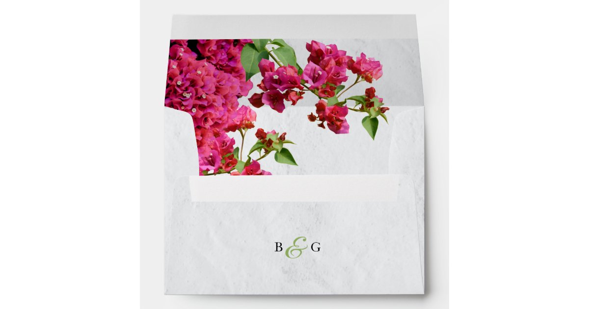 Grapes Greek Island 5x7 Wedding Invitation Envelope