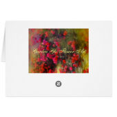 Bougainvillea Impressionist Card (Back Horizontal)