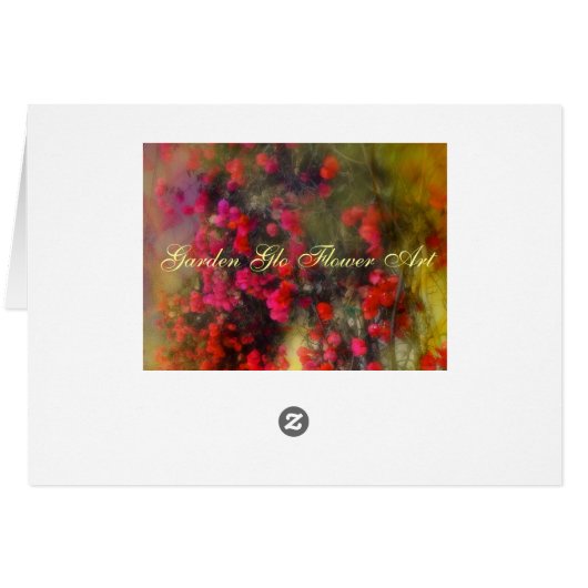 Bougainvillea Impressionist Card (Back Horizontal)