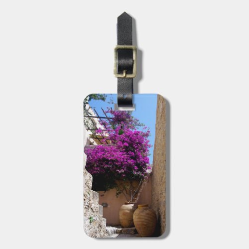 Bougainvillea in amphorah luggage tag