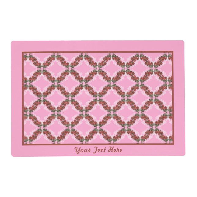 Bougainvillea Laminated Placemat (Front)