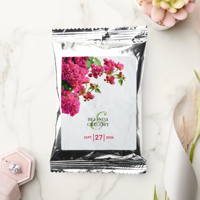 Bougainvillea Mediterranean Greek Island Wedding  Coffee Drink Mix (Wedding)