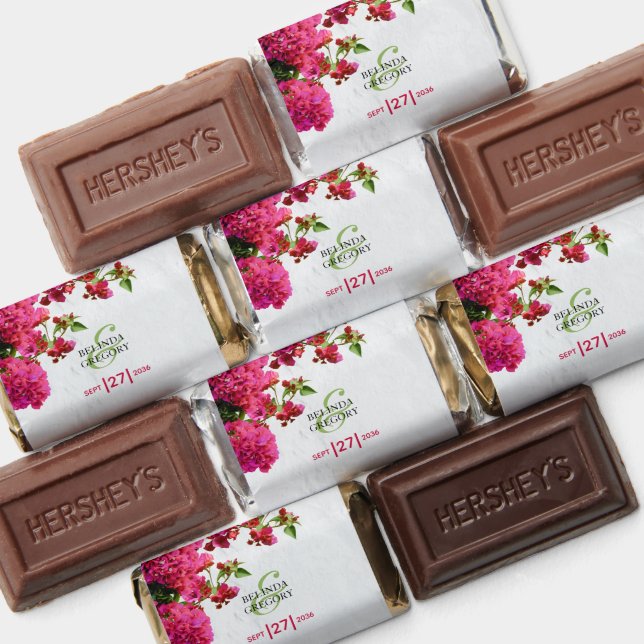 Bougainvillea Mediterranean Greek Island Wedding   Hershey's Miniatures (Assorted)