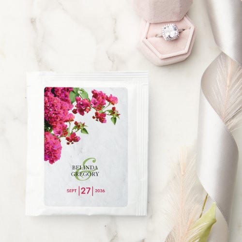 Bougainvillea Mediterranean Greek Island Wedding  Tea Bag Drink Mix