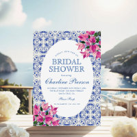 Bougainvillea MediterraneanBlue tile Bridal Shower