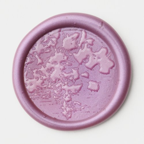 bougainvillea or paper flower shape wax seal sticker