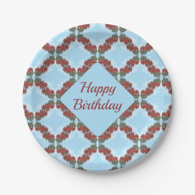 Bougainvillea Paper Plates (Front)