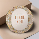 Bougainvillea Thank You Sticker Art Nouveau<br><div class="desc">Art Nouveau Vintage wedding stickers by Alphonse Mucha in a floral, romantic, and whimsical design. Victorian flourishes complement classic art deco fonts. Please enter your custom information, and you're done. If you wish to change the design further, click the blue "Customize It" button. Thank you so much for considering my...</div>