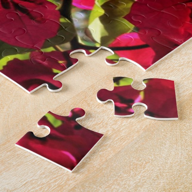 Bougainvillea Tropical Garden Flower Puzzle (Side)