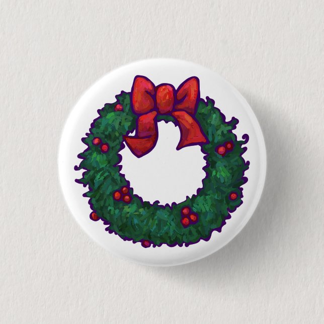 Boughs of Holly Button (Front)