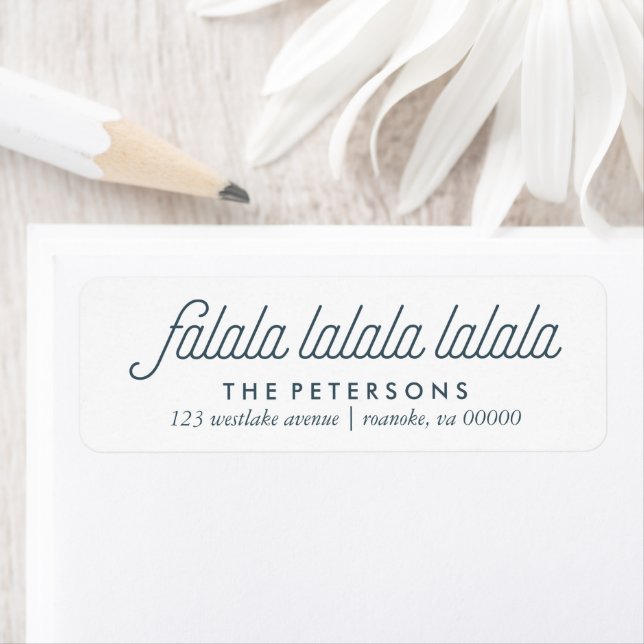 Boughs of Holly Festive Christmas Label (Insitu)