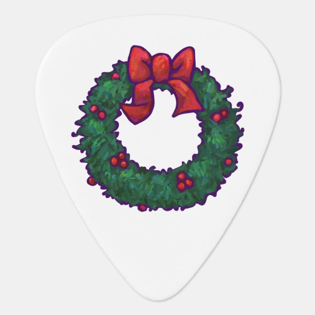 Boughs of Holly Guitar Pick (Front)