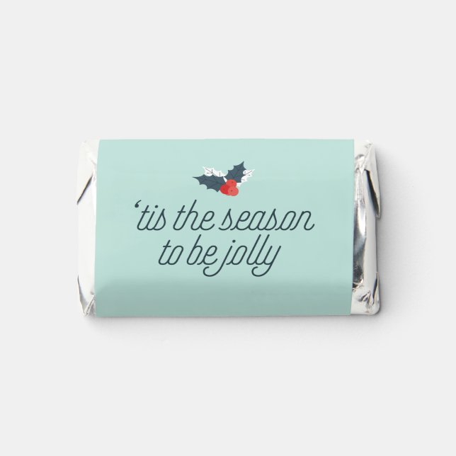 Boughs of Holly Personalized Hershey's Miniatures (Front)