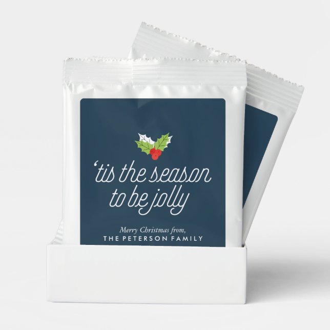 Boughs of Holly Personalized Hot Chocolate Drink Mix (Pair)