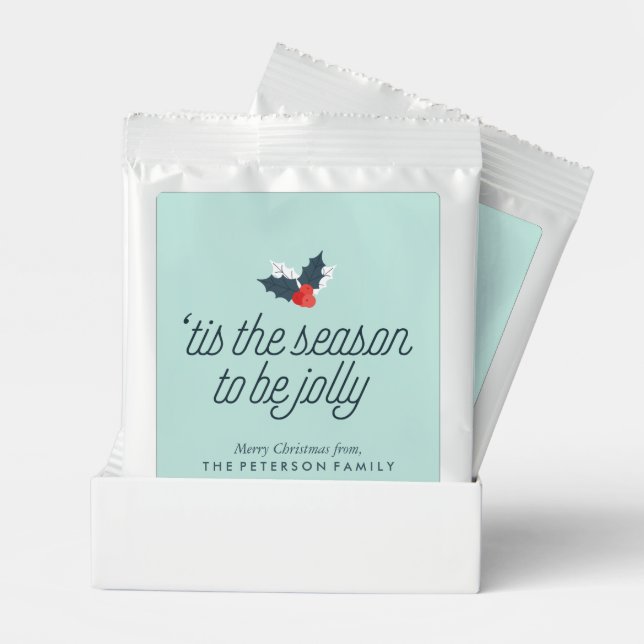 Boughs of Holly Personalized Hot Chocolate Drink Mix (Pair)