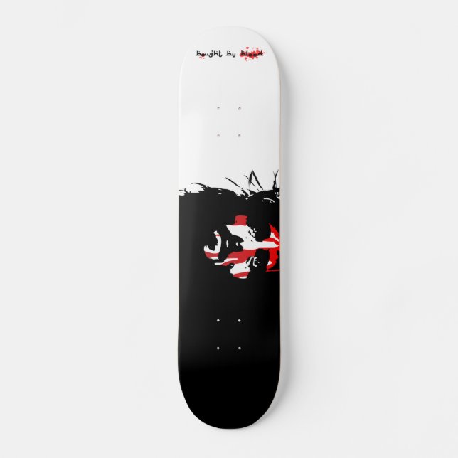 Bought by Blood Skateboard Deck (Front)