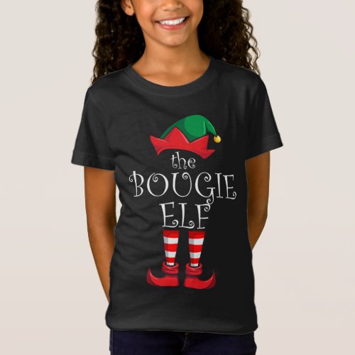 Bougie Elf Matching Family Christmas Party Pajama  T_Shirt