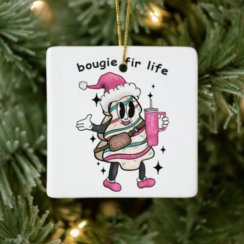 Bougie Fir Life Boujee Christmas Tree Xmas Gift Ceramic Ornament