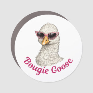 Bougie Goose - Funny Glam Goose Silly Car Magnet