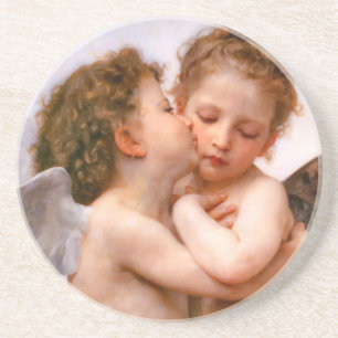 Bouguereau Angel Fine Art Sandstone Coaster