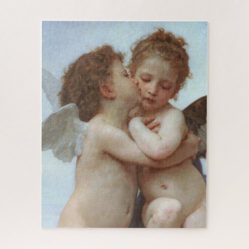 Bouguereau Angels First Kiss Valentine Puzzle
