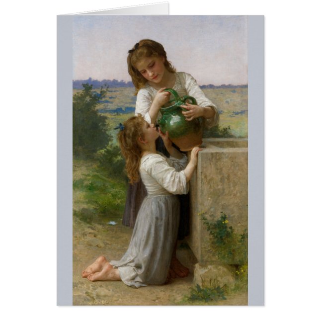 Bouguereau At the Fountain Cards (Front)