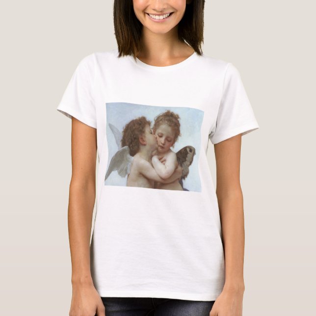 Bouguereau - Beautiful Angel Painting T-Shirt (Front)
