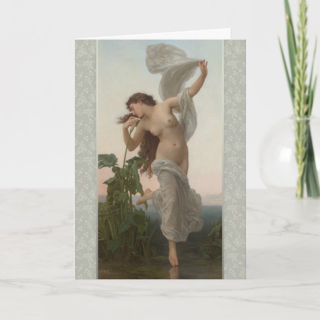 Bouguereau Dawn L’Aurore CC0873 Birthday Card (Front)