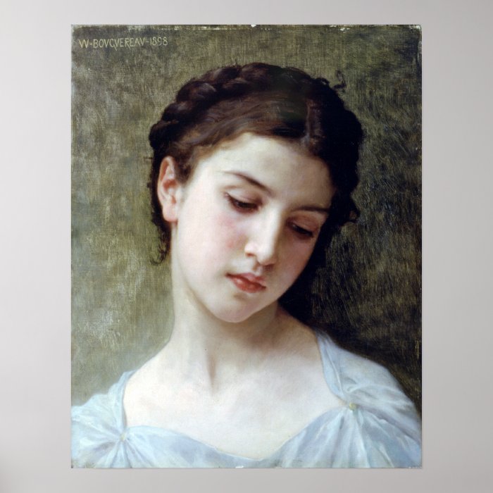 Bouguereau   Etude de Tete de Jeune Fille Posters