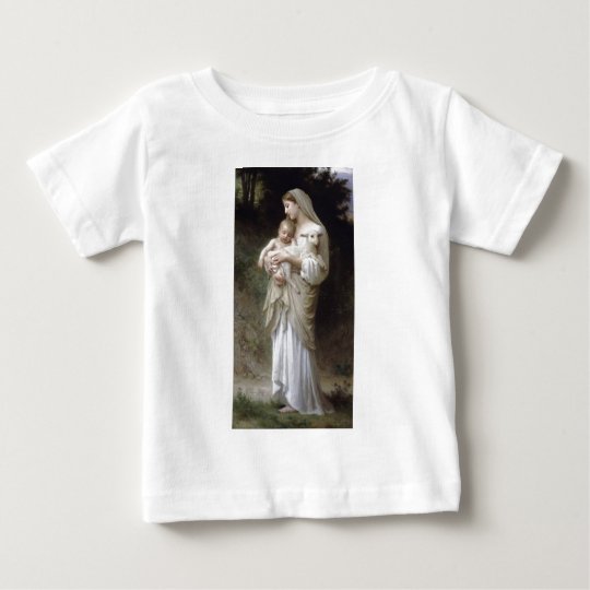 Bouguereau Innocence Lady Child Lamb Baby T-Shirt