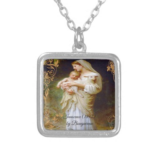 Bouguereau Innocence  Silver Plated Necklace
