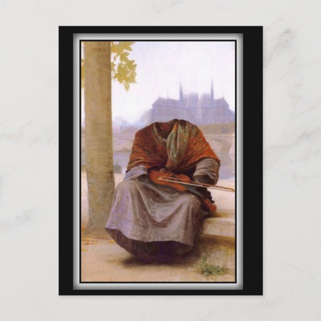 Bouguereau Invisible Bohemian Postcard (Front)