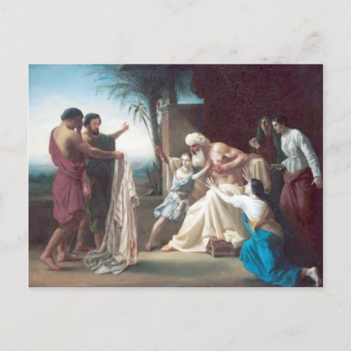 Bouguereau _ Jacob Recevant le Tunique de son Fils Postcard