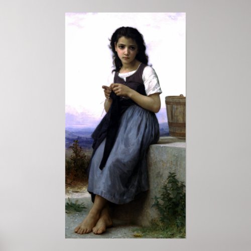 Bouguereau _ La Tricoteuse Poster