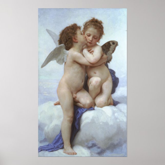 Bouguereau - L'Amour et Psyché, Enfants Poster (Front)