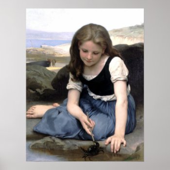 Bouguereau - Le Crabe Poster by wesleyowns at Zazzle