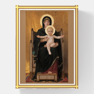 Bouguereau Madonna and Child Paperweight