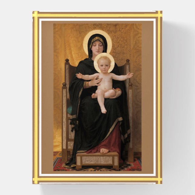Bouguereau Madonna and Child Paperweight (Vertical)