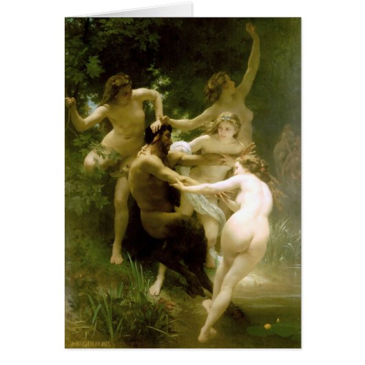 Bouguereau - Nymphes et Satyre Cards (Front)