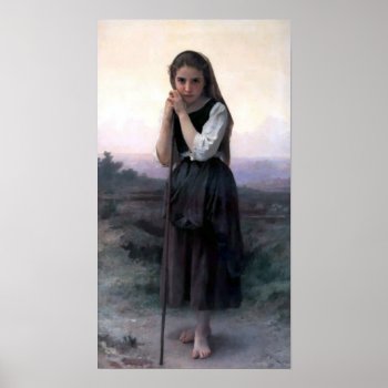 Bouguereau - Petite Bergere Poster by wesleyowns at Zazzle