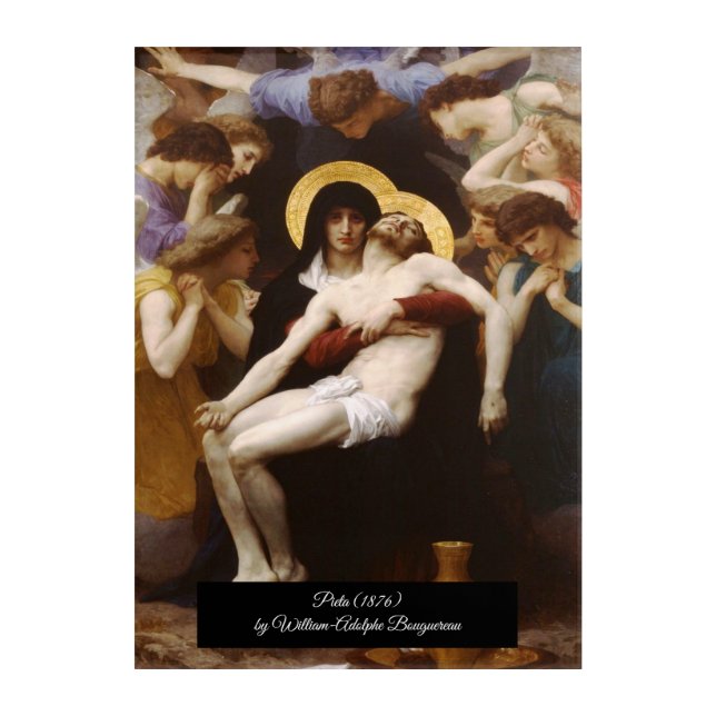 Bouguereau Pietà Acrylic Print (Front)