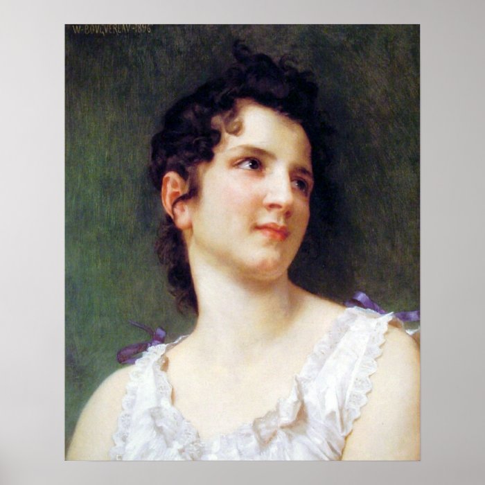 Bouguereau   Portrait d'une Jeune Fille Poster