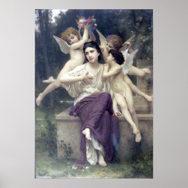 Bouguereau - Reve de Printemps Poster (Front)