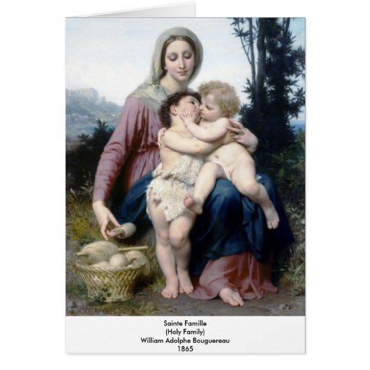 Bouguereau - Sainte Famille Cards (Front)
