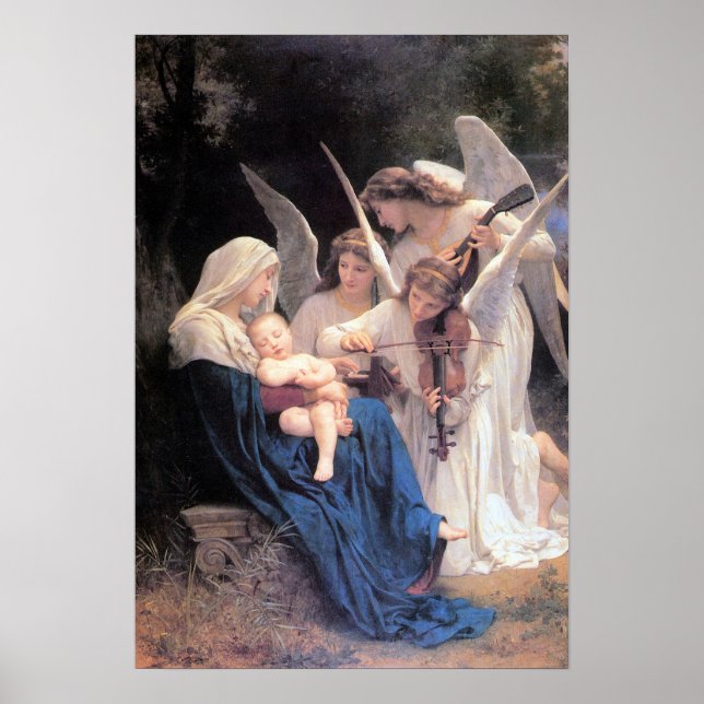 Bouguereau-Song of the Angels Poster (Front)