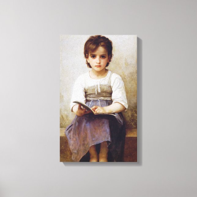 Bouguereau The Hard Lesson Canvas Print (Front)